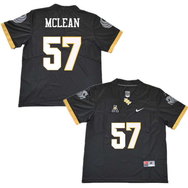 Men #57 DeAndre McLean UCF Knights College Football Jerseys Sale-Black